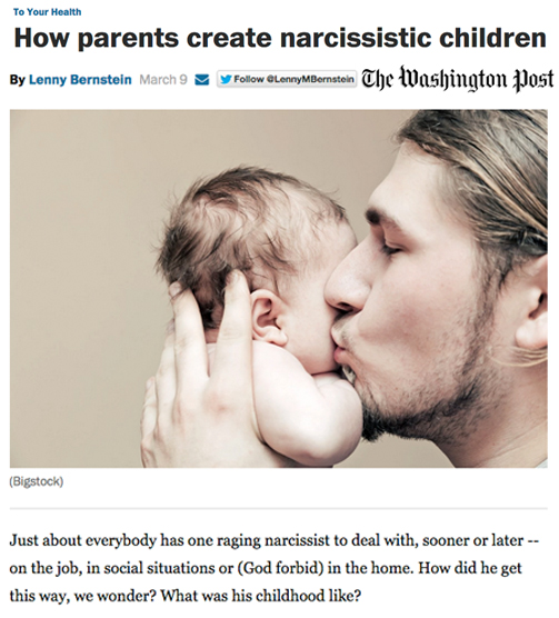 Washington Post - Narcissistic Children