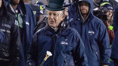 Pete Carroll and his stupid grin